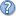 Question mark in blue circle